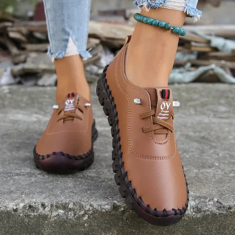 Chic Lune™ Elya | Chaussures Ultra Souples en Cuir Élastique